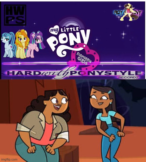 Millie and Priya Dancing to Rainbow Rocks | image tagged in millie and priya dancing to what,total drama,equestria girls,rock music | made w/ Imgflip meme maker