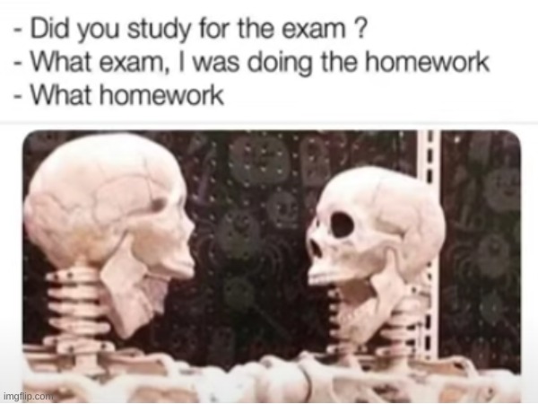 ☠ | image tagged in exam,homework,school | made w/ Imgflip meme maker