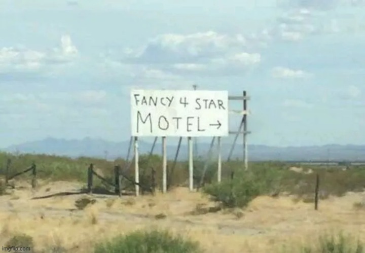 Fancy 4 star motel Blank Template - Imgflip