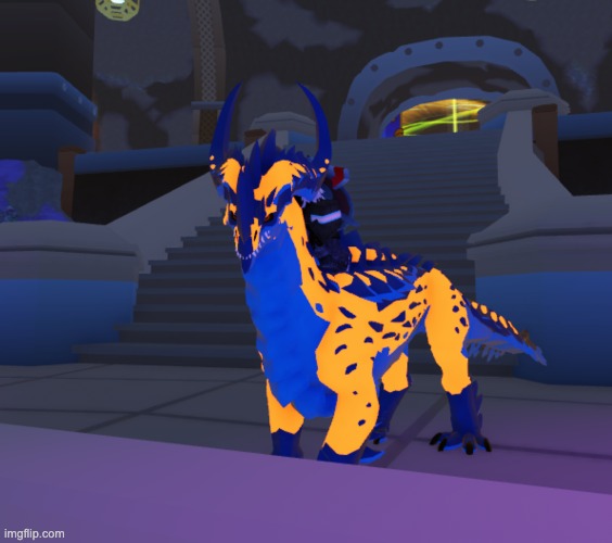 Lorekeeper, my Dexyn named that because its got a similar color scheme to the Lorekeeper dragon from Trove | made w/ Imgflip meme maker