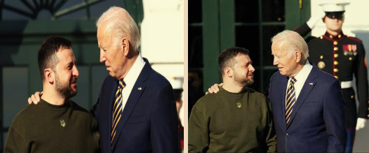 Zelensky and Biden Blank Meme Template