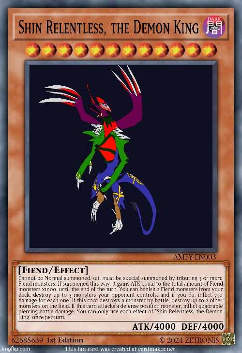 Fan-made Card. | made w/ Imgflip meme maker