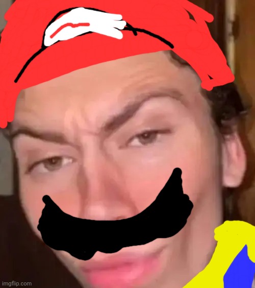 Mario's Mewness V2 | image tagged in rizz | made w/ Imgflip meme maker