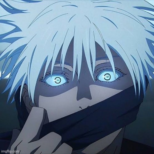 Gojo's stare | image tagged in gojo's stare | made w/ Imgflip meme maker