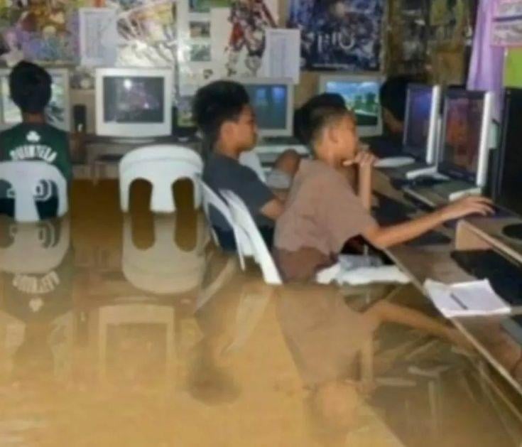 gaming in flood Blank Meme Template