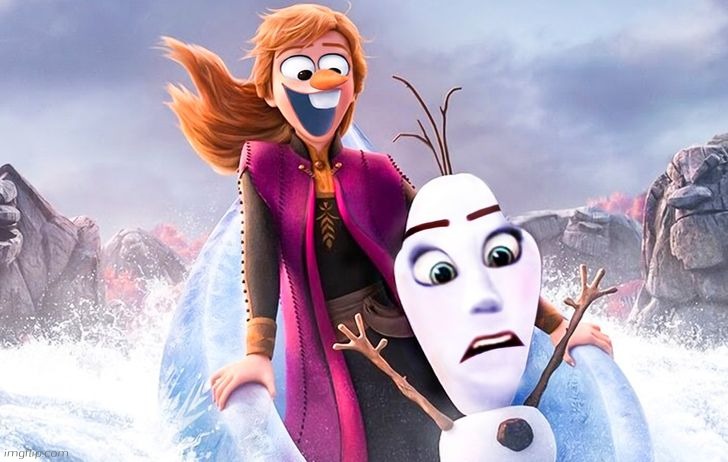 wat da.... | image tagged in i fucking hate this template,frozen,olaf,disney | made w/ Imgflip meme maker