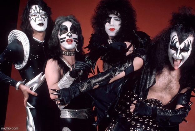 KISS birthday | image tagged in kiss birthday | made w/ Imgflip meme maker