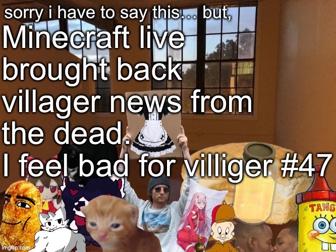 *creaking noises* | Minecraft live brought back villager news from the dead.
I feel bad for villager #47 | image tagged in oh shit,minecraft | made w/ Imgflip meme maker