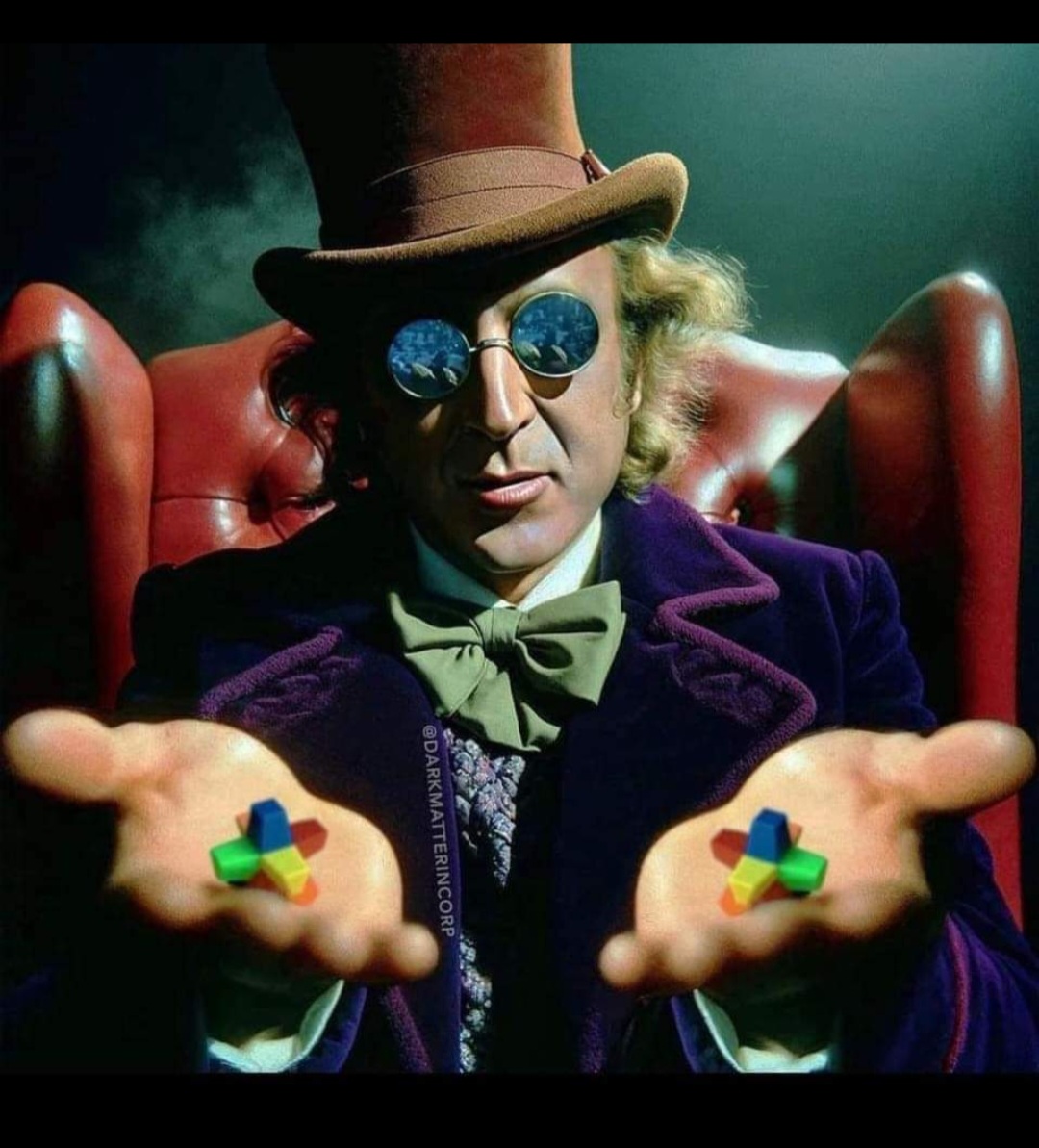 Willy Wonka Morpheus Blank Meme Template