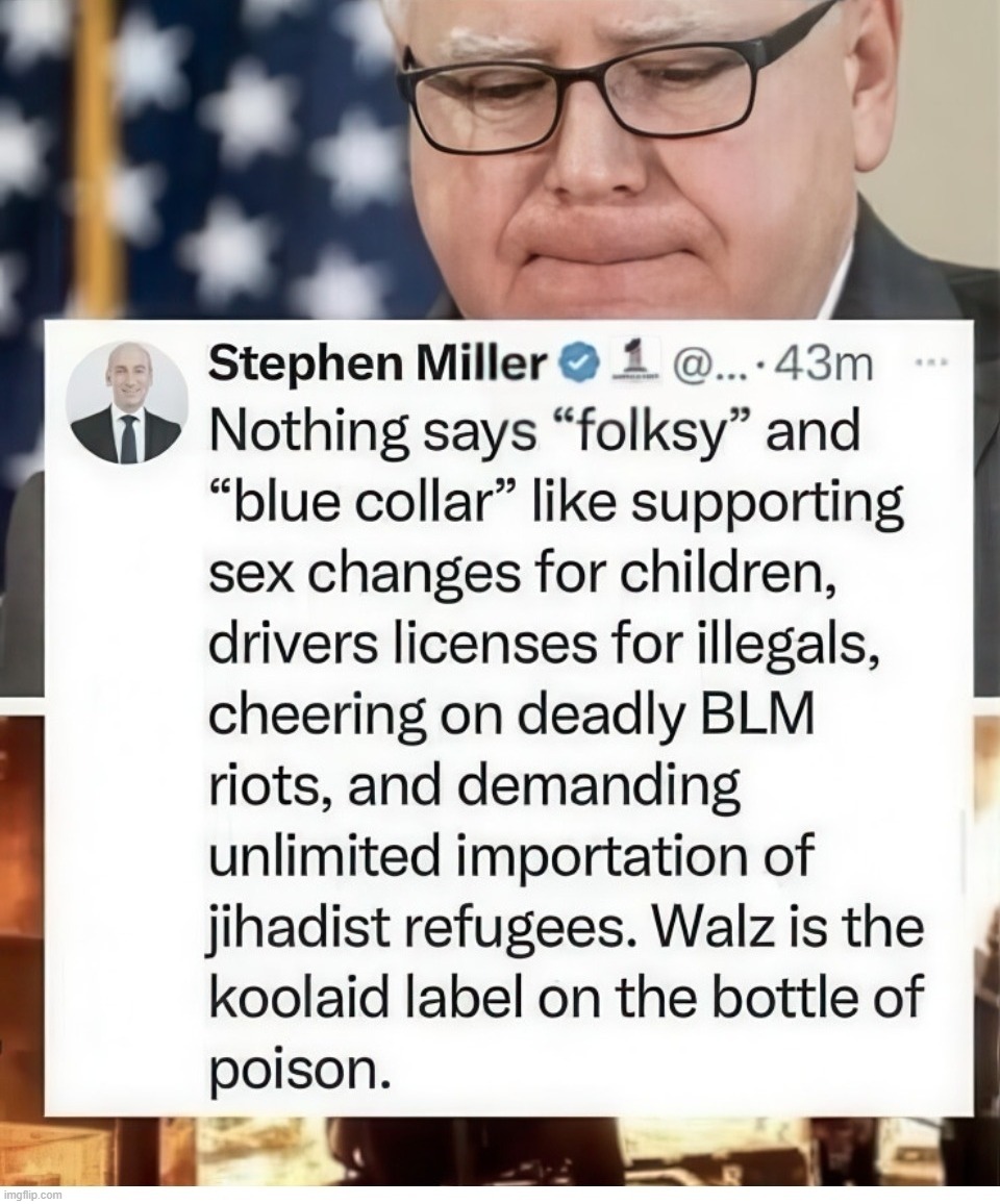 Nothing says "folksy" like a mentally deranged Stolen Valor former governor of Minnesota. | image tagged in trump derangement syndrome,mental health,minnesota,full retard,kool aid man,crush the commies | made w/ Imgflip meme maker
