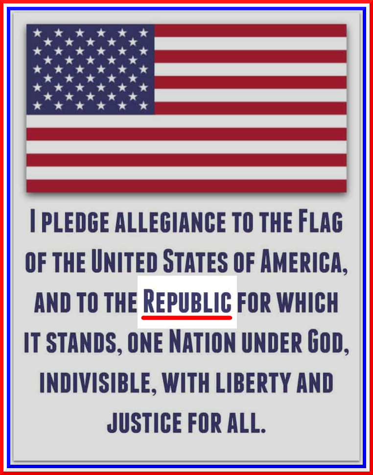 PLEDGE OF ALLEGIANCE Blank Meme Template