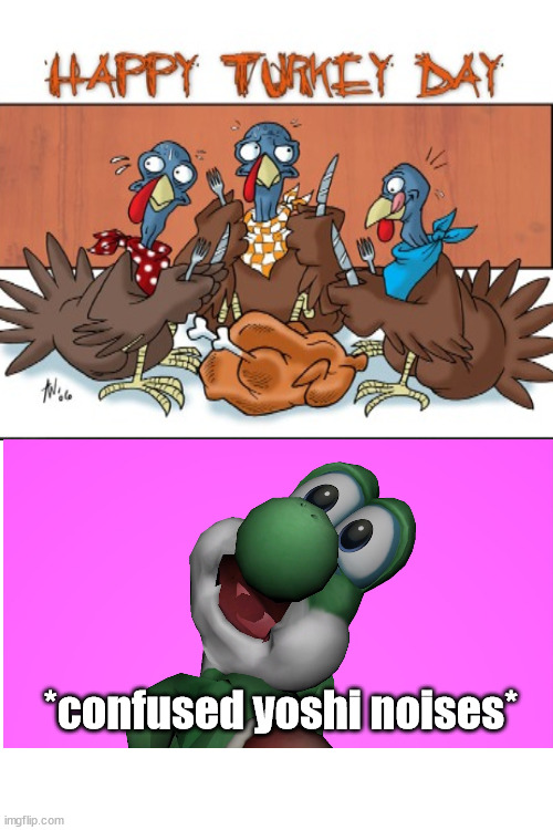 What's next? Yarrie from countdown to chaos eating a cherry? | *confused yoshi noises* | image tagged in memes,cannibalism,hold up wait a minute something aint right | made w/ Imgflip meme maker