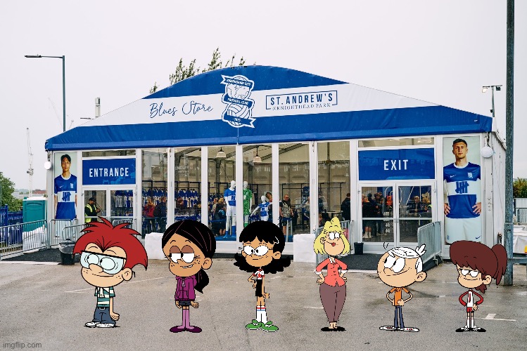 Going to Birmingham City FC Shop | image tagged in the loud house,nickelodeon,lincoln loud,ronnie anne,ronnie anne santiago,fifa | made w/ Imgflip meme maker