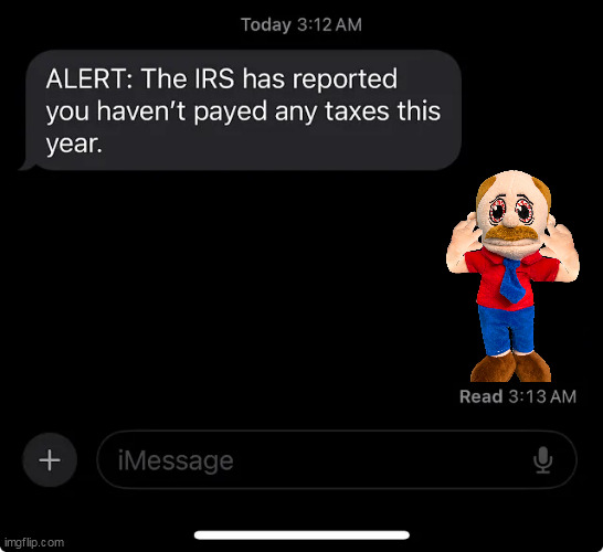 IRS report | image tagged in irs report | made w/ Imgflip meme maker