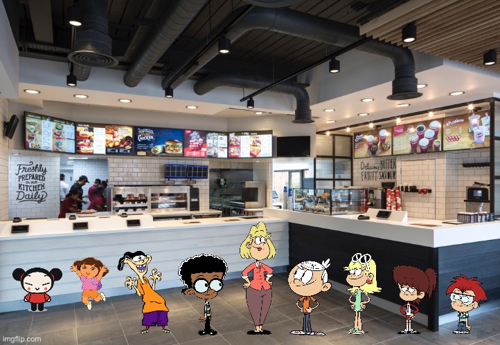 Going to KFC | image tagged in the loud house,nickelodeon,lincoln loud,ed edd n eddy,dora the explorer,kfc | made w/ Imgflip meme maker