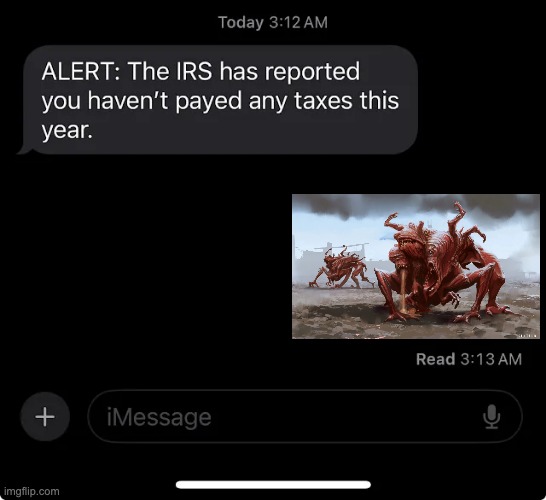 tax time :3 | image tagged in irs report | made w/ Imgflip meme maker