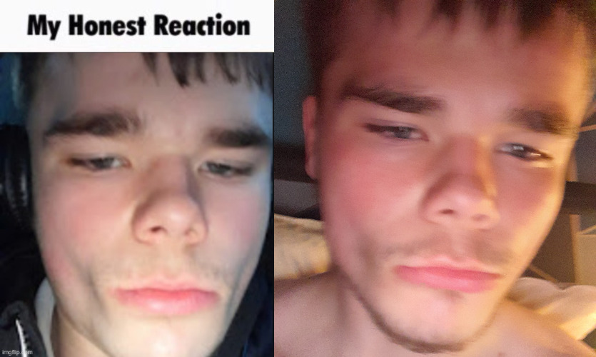 recreating this 2 years later | image tagged in my honest reaction | made w/ Imgflip meme maker