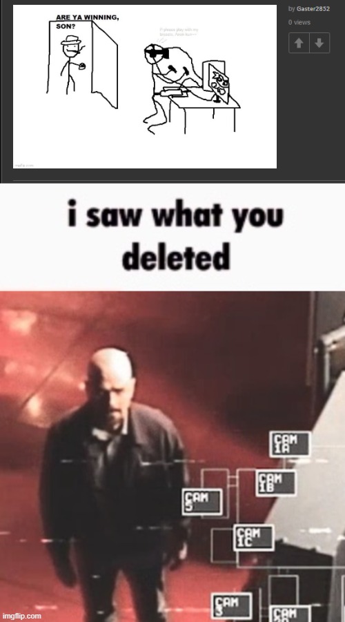 image tagged in i saw what you deleted | made w/ Imgflip meme maker