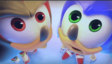 Shadow And Sonic Staring At You Blank Meme Template