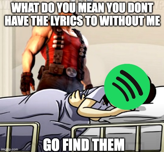 what do you mean you dont have the lyrics | WHAT DO YOU MEAN YOU DONT HAVE THE LYRICS TO WITHOUT ME; GO FIND THEM | image tagged in what do you mean you lost the x | made w/ Imgflip meme maker