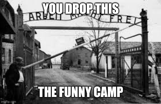 My home | YOU DROP THIS THE FUNNY CAMP | image tagged in auschwitz | made w/ Imgflip meme maker