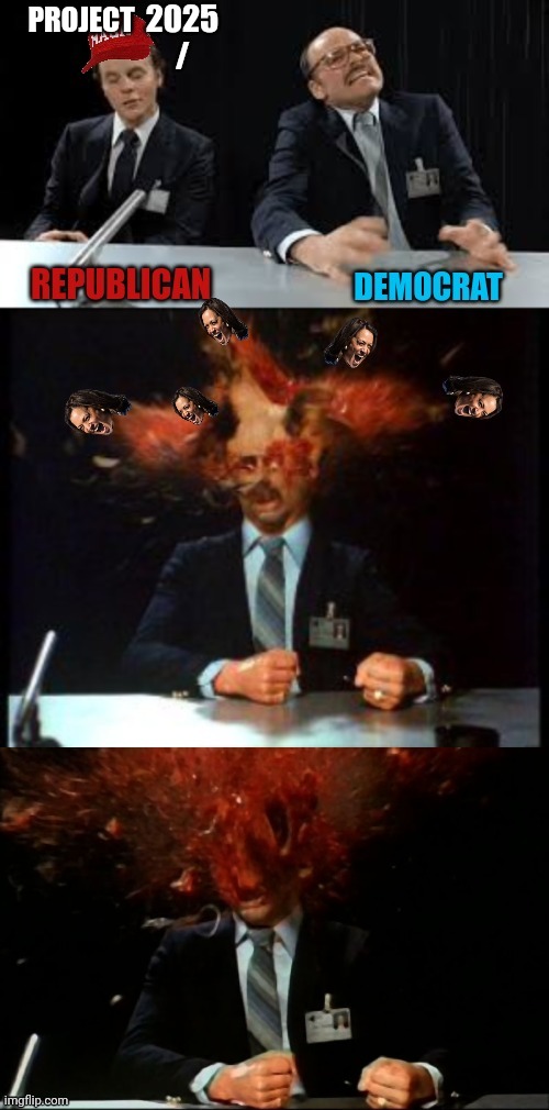 Democrat Conspiracy Theorists | PROJECT | image tagged in politics,republicans,democrats,project 2025,hysteria,conspiracy theory | made w/ Imgflip meme maker