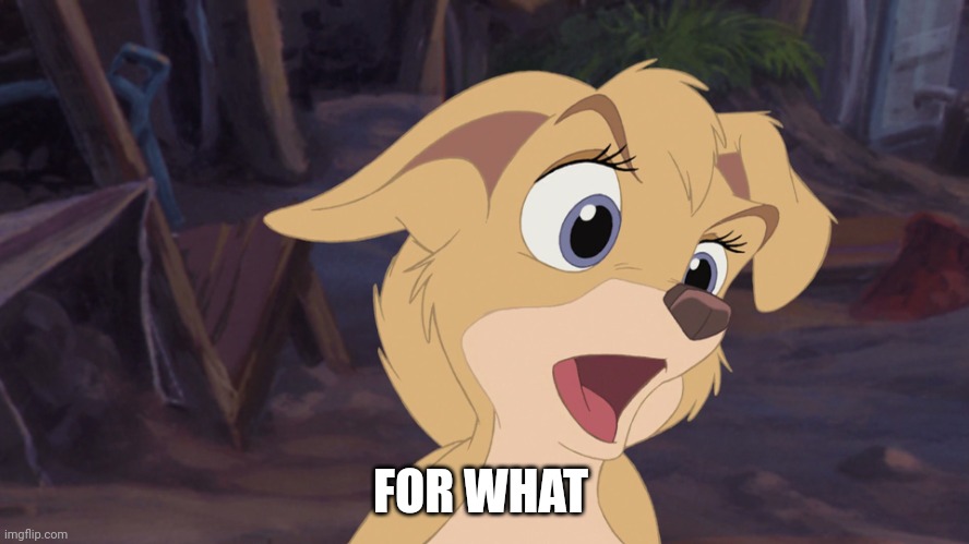 For what | FOR WHAT | image tagged in lady and the tramp 2 | made w/ Imgflip meme maker