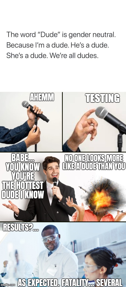 TESTING; AHEMM | image tagged in gender,funny | made w/ Imgflip meme maker