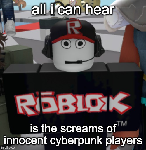 dont. dont look up mr hands. dont. | all i can hear; is the screams of innocent cyberpunk players | image tagged in thousand yard guest stare | made w/ Imgflip meme maker