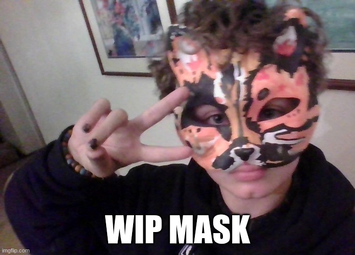 his name is koi :3 | WIP MASK | made w/ Imgflip meme maker