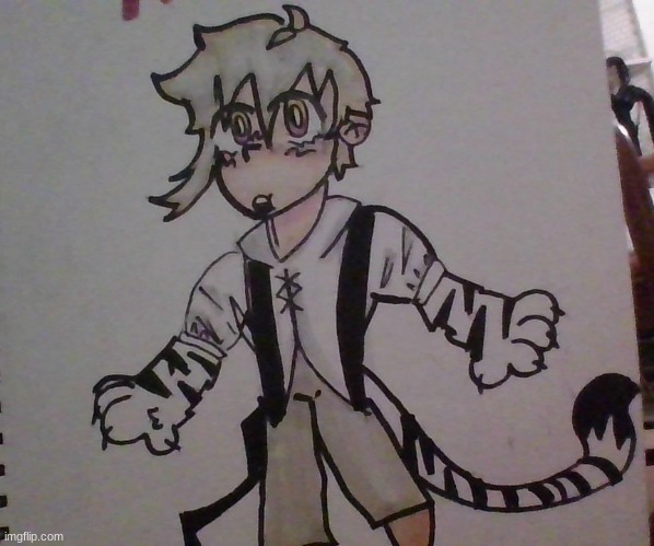 chibi Atsushi (half tiger mode) | made w/ Imgflip meme maker