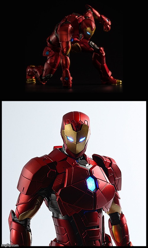 This what James' Iron Man armor would look like (this isn't my design, it's an action figure by Re:edits) | made w/ Imgflip meme maker