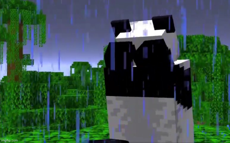 Sad Minecraft Panda | image tagged in sad minecraft panda | made w/ Imgflip meme maker