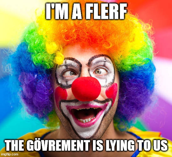 I'm a flerf | I'M A FLERF; THE GÖVREMENT IS LYING TO US | image tagged in flat earthers | made w/ Imgflip meme maker