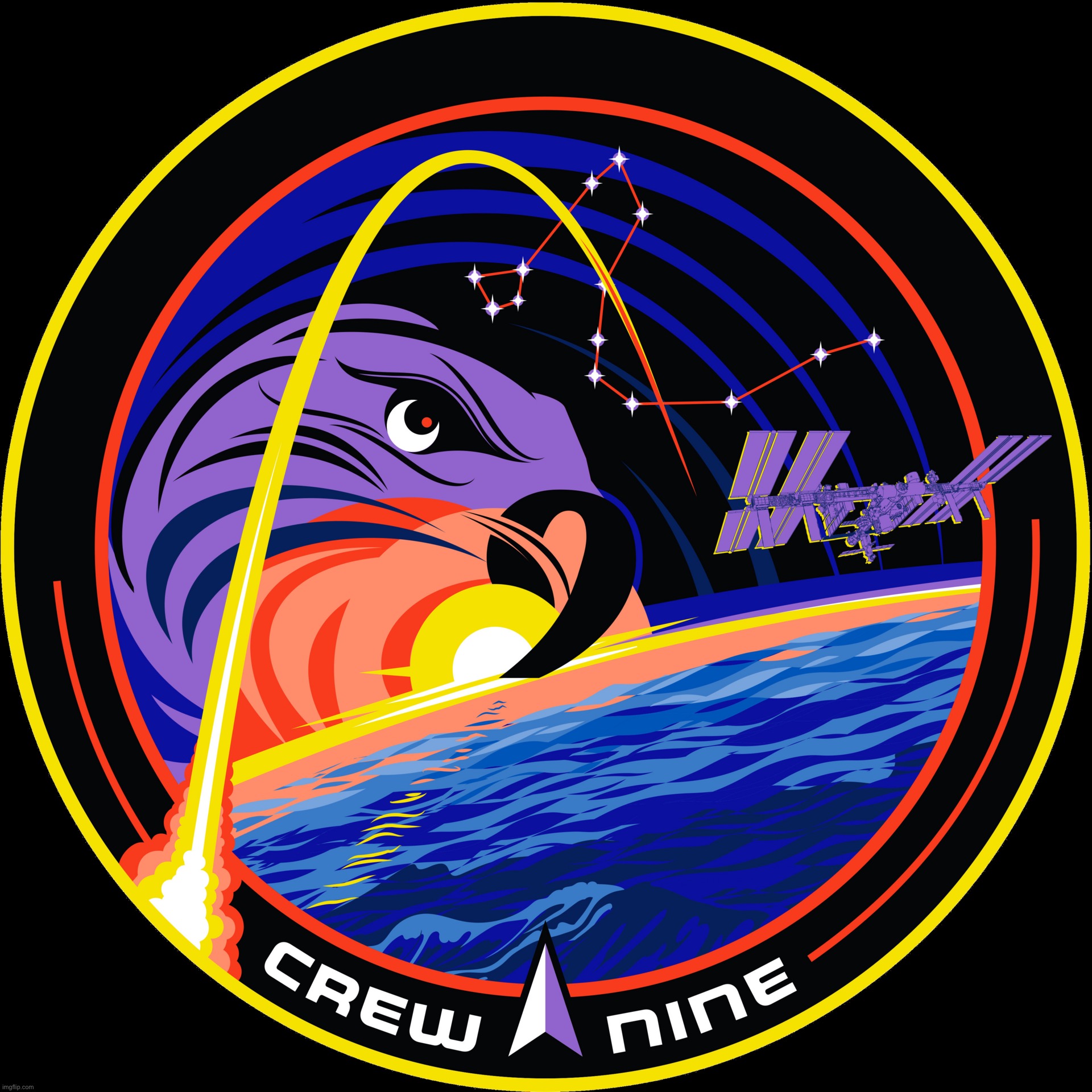 is it just me or does spacex’s crew-9 (the one that launched yesterday) mission patch go hard asf | made w/ Imgflip meme maker