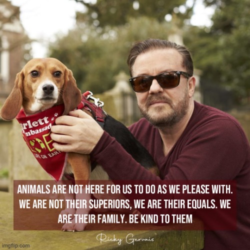 Ricky says... | image tagged in ricky gervais | made w/ Imgflip meme maker