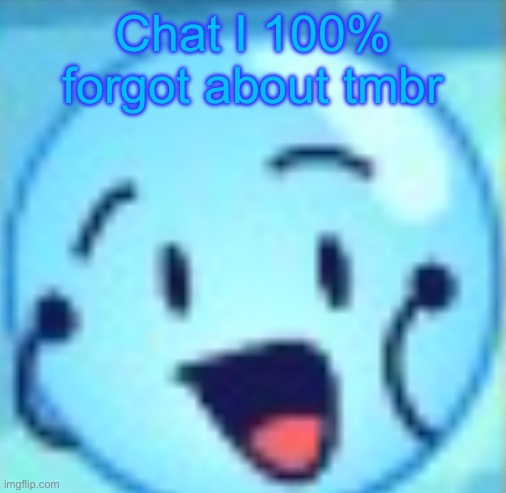 goober | Chat I 100% forgot about tmbr | image tagged in goober | made w/ Imgflip meme maker