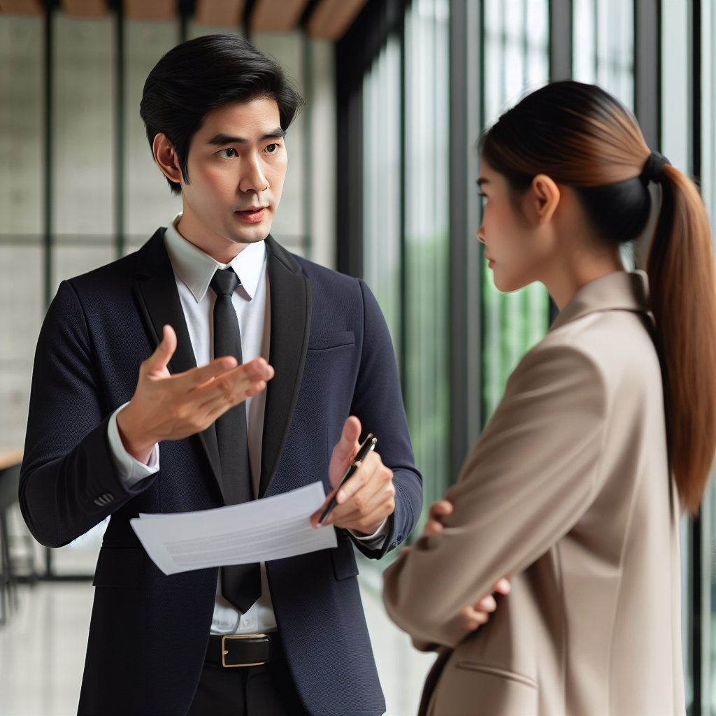 Employer cautioning his employee Blank Meme Template