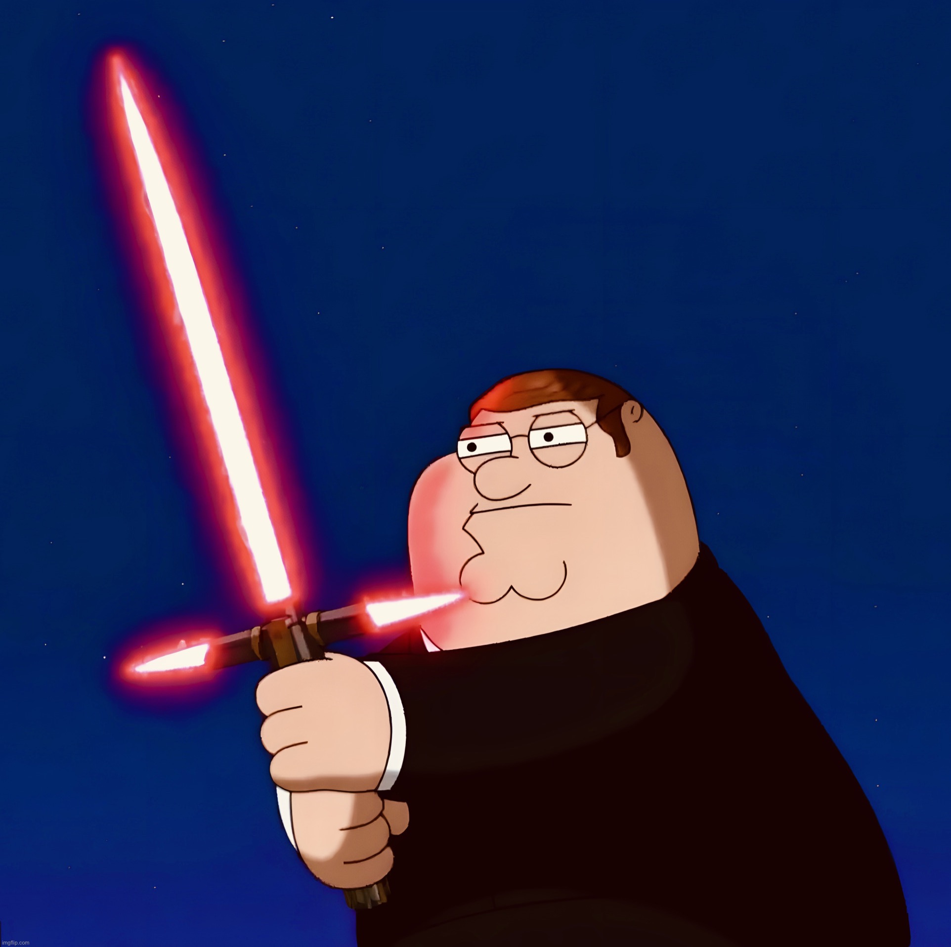 There Can Be Only One | image tagged in family guy,star wars,memes,kylo ren,peter griffin,highlander | made w/ Imgflip meme maker