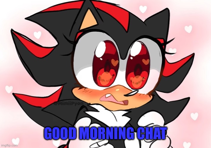 Shadow anime | GOOD MORNING CHAT | image tagged in shadow anime | made w/ Imgflip meme maker