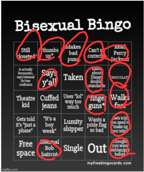 Bisexual Bingo | image tagged in bisexual bingo | made w/ Imgflip meme maker