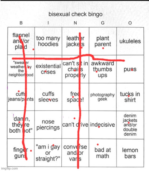 how did i end up submitting this in gaming :skull: | image tagged in bisexual bingo | made w/ Imgflip meme maker