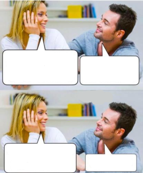 He said She said Blank Meme Template