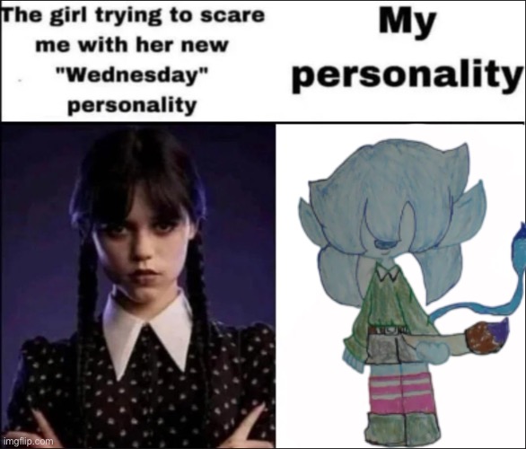 Scribble scrabble | image tagged in the girl trying to scare me with her new wednesday personality | made w/ Imgflip meme maker
