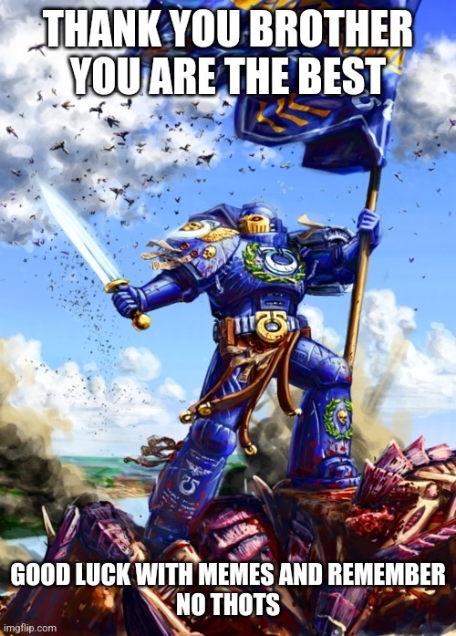 My brother | image tagged in warhammer40k | made w/ Imgflip meme maker