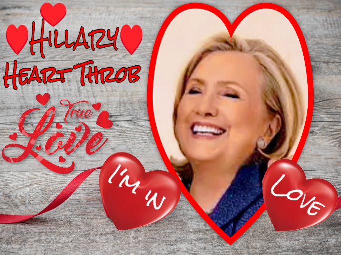 Hillary Heart Throb Blank Meme Template