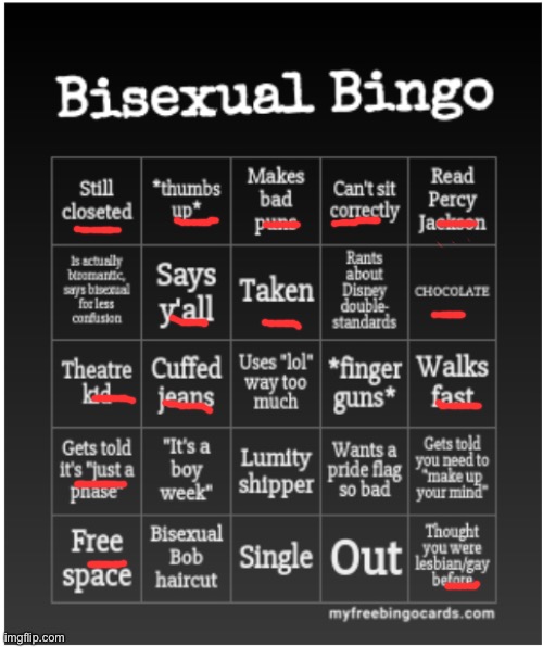 Bisexual Bingo | image tagged in bisexual bingo | made w/ Imgflip meme maker