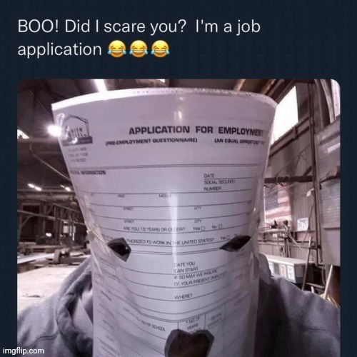 Job application | image tagged in job,job application,reposts,repost,memes,application | made w/ Imgflip meme maker