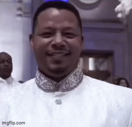 lucious empire in white suit Blank Meme Template