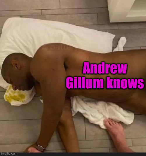 Andrew Gillum | Andrew Gillum knows | image tagged in andrew gillum | made w/ Imgflip meme maker